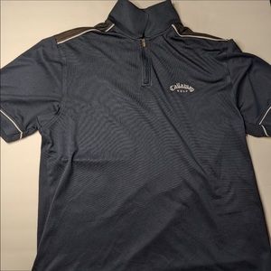 Men’s Callaway 1/4 zip golf polo sz m